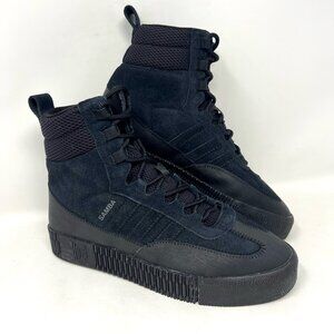 Adidas mens Samba Boot 8,5 eur size Retro Fashion Sneaker Black/ Dark blue
